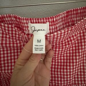 Japna Juniors Red and White Checkered Skirt